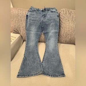 Women's Blue Flared Jeans